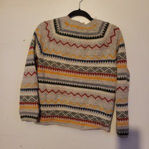 Roots Patterned Wool Sweater